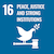 Icon for Sustainable Development Goal 16